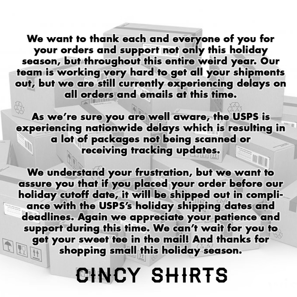 Cincy Shirts Order Update Cincy Shirts
