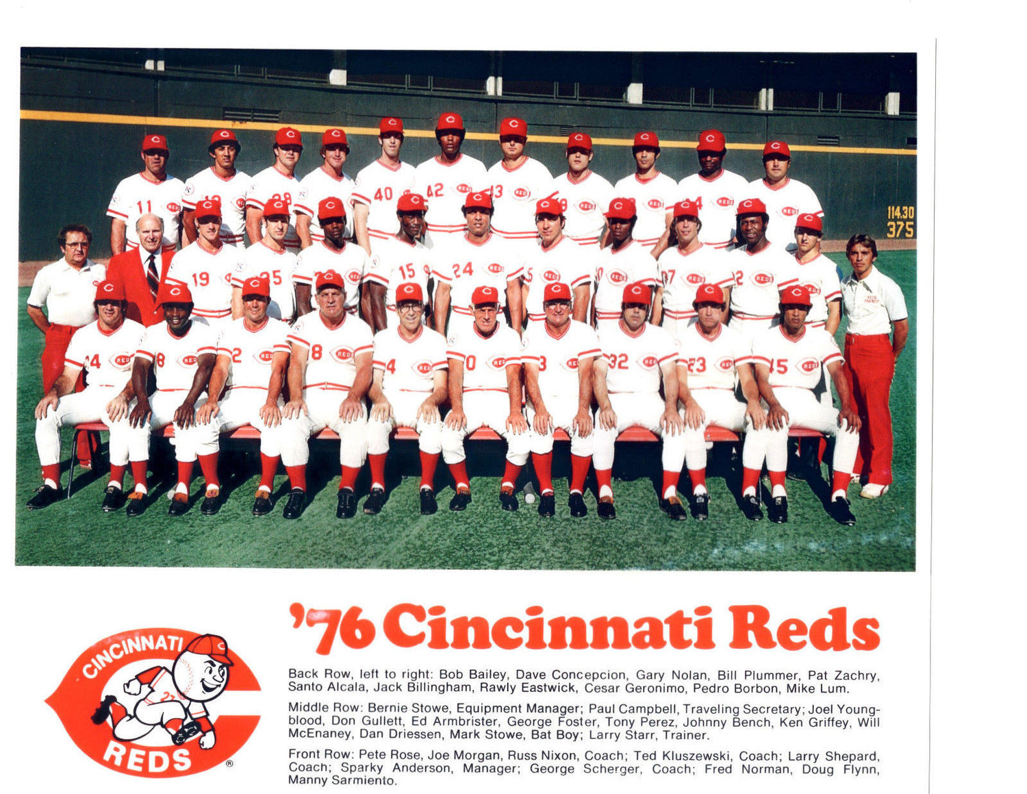 76 Reds Team Photo