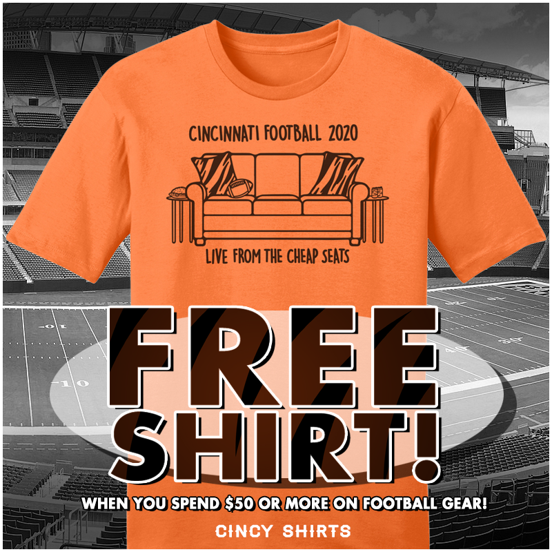 FREE "Live From The Cheap Seats" Football Tee!