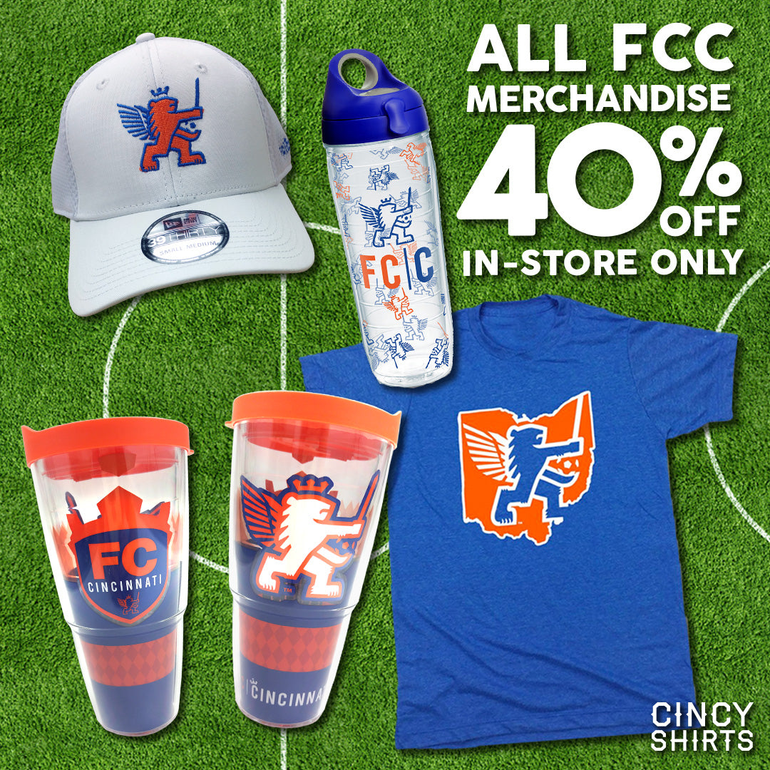 All FC Cincinnati Merchandise is NOW 40% OFF!