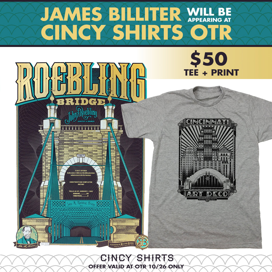 Join James Billiter at Cincy Shirts' OTR!