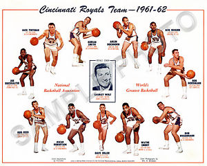 1968-69 Cincinnati Royals NBA Basketball Program vs. 76'ers