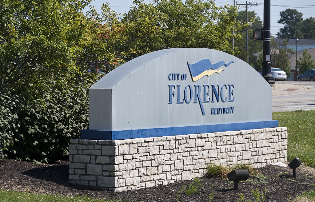 Florence, Kentucky welcome sign