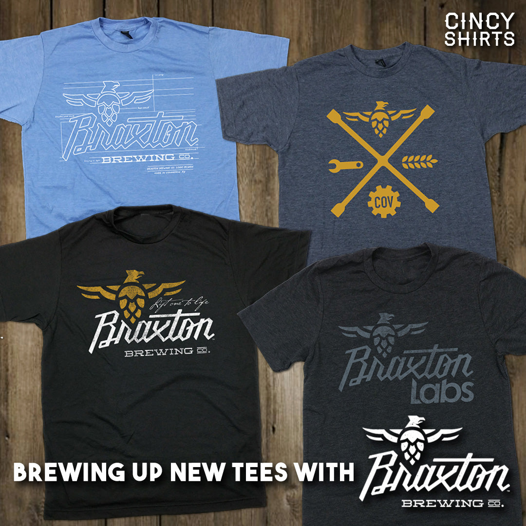 Cincy Shirts Brewed Up A New Collection of Tees with Braxton Brewing Co!