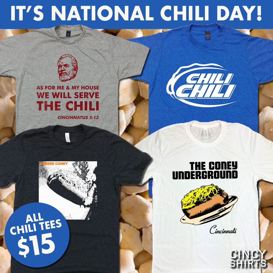 $15 National Chili Day T-Shirt Sale!