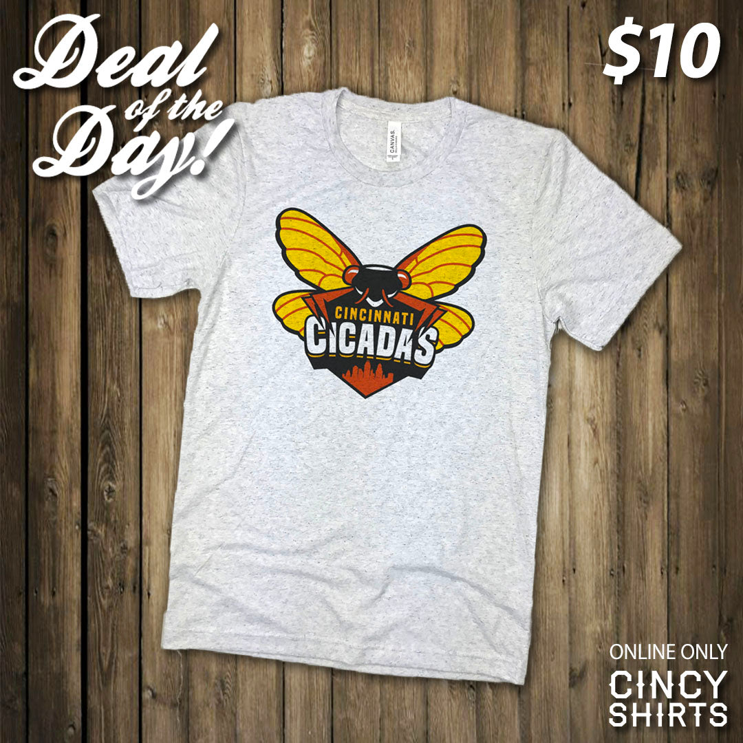 Get the Cincinnati Cicadas Tee as Our $10 Deal of the Day!