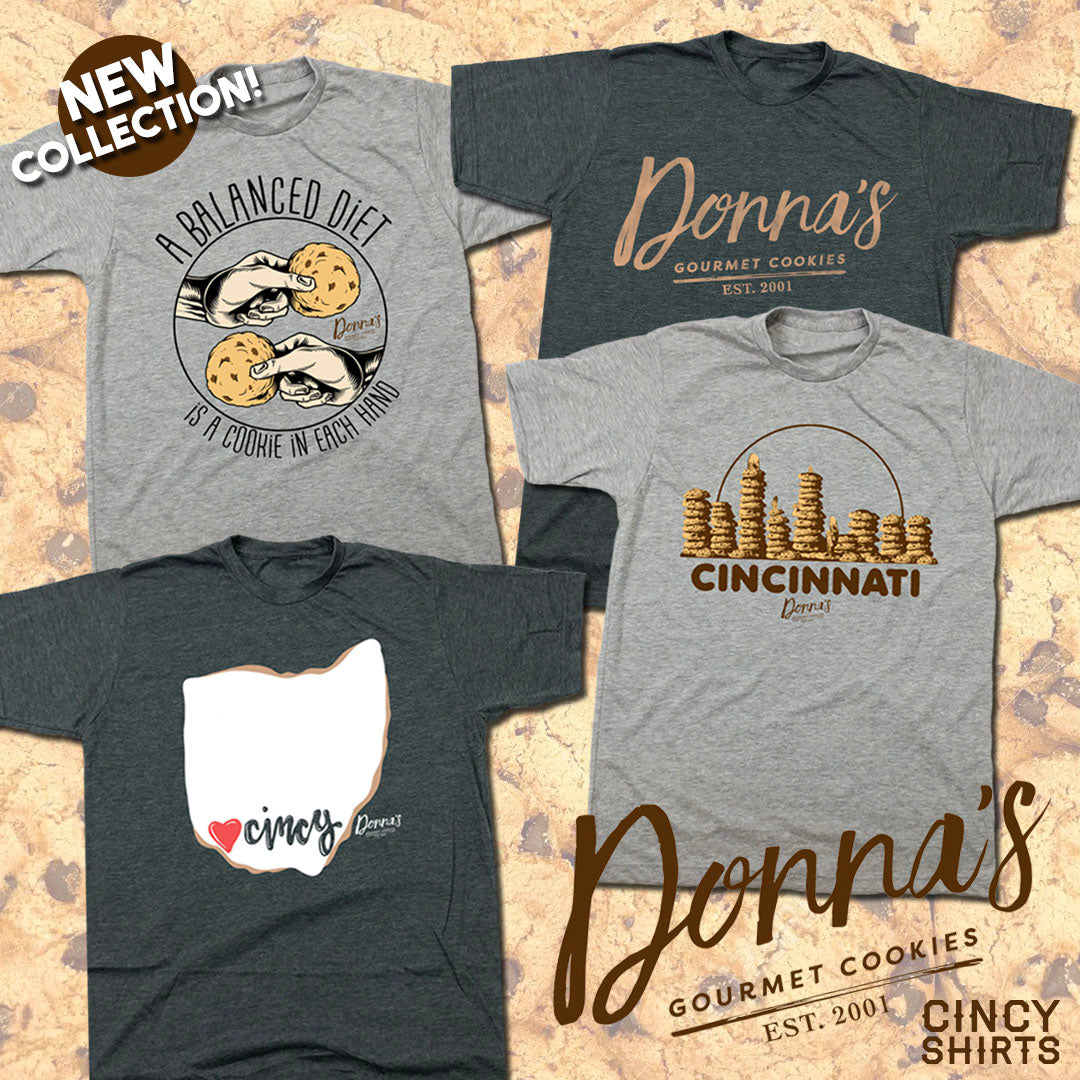 A Delicious Collection of Donna's Gourmet Cookies Apparel!