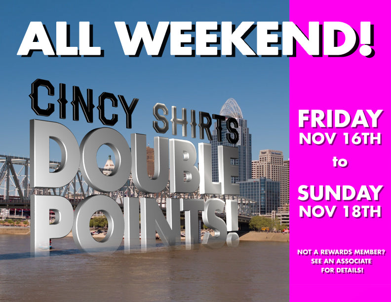 Earn Double Points All Weekend In-Stores!