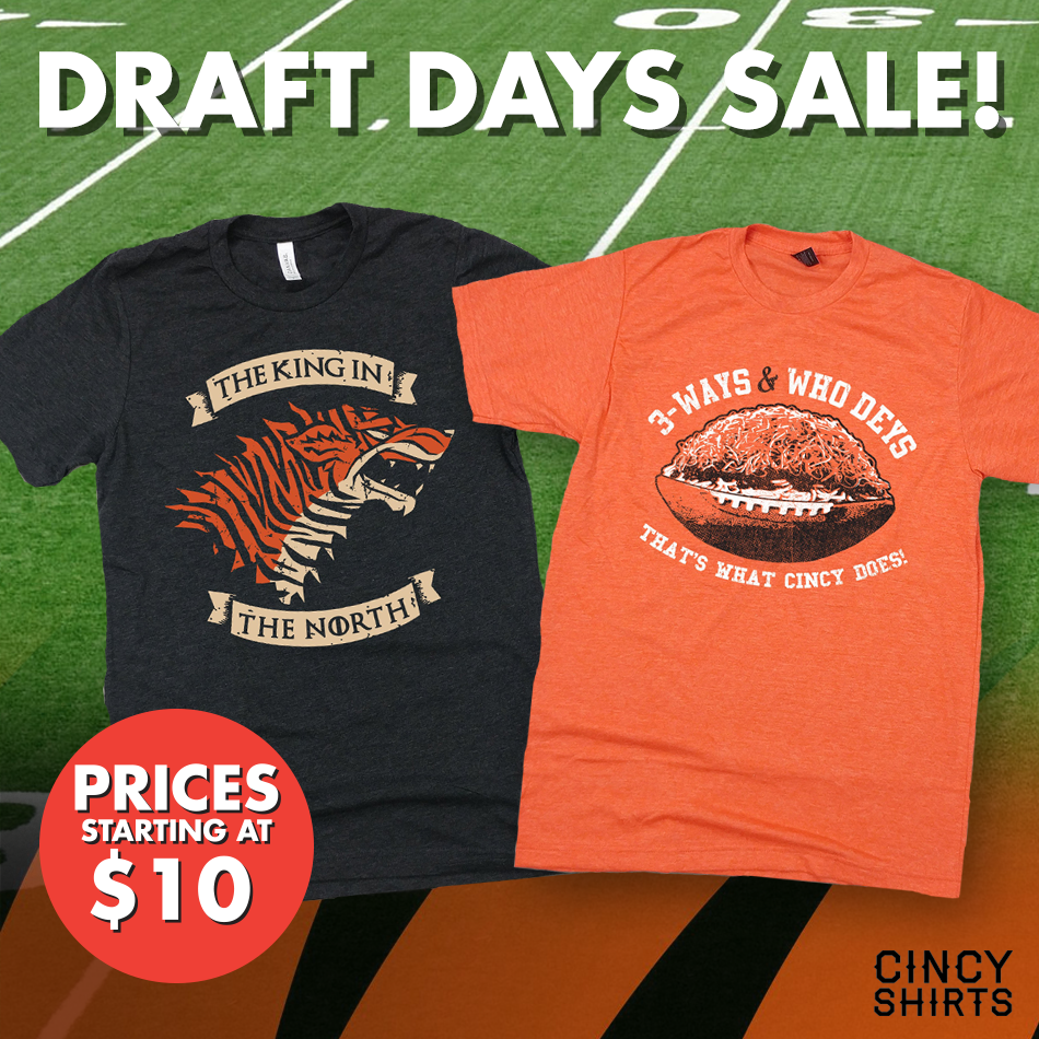 Cincy Shirts' Draft Days Football Sale!