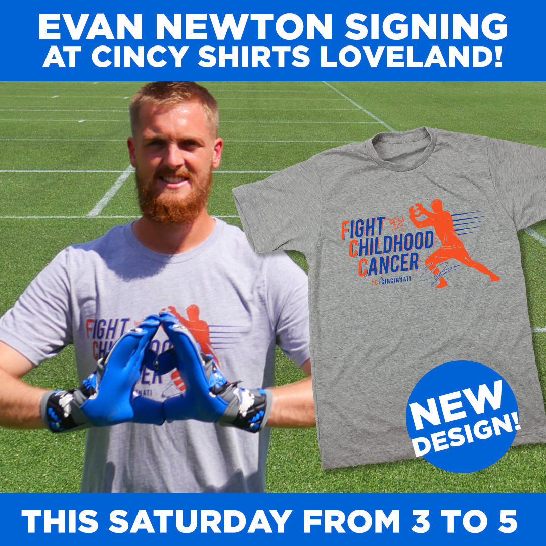 Meet FC Cincinnati Goalie, Evan Newton, this Saturday at Cincy Shirts!