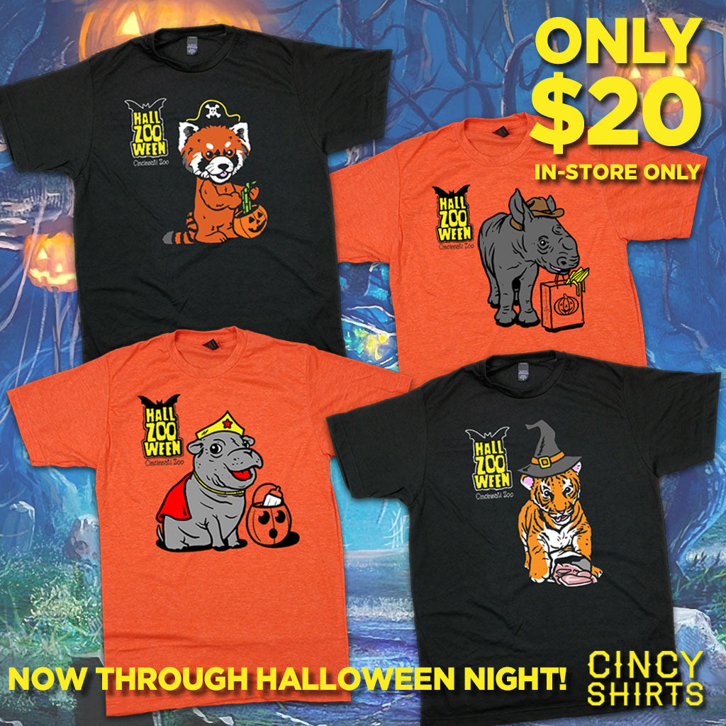 $20 HallZOOween Tees In-Store Now Through Halloween Night!