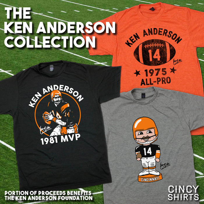 What's New at Cincy Shirts? A Ken Anderson Collection of Apparel!