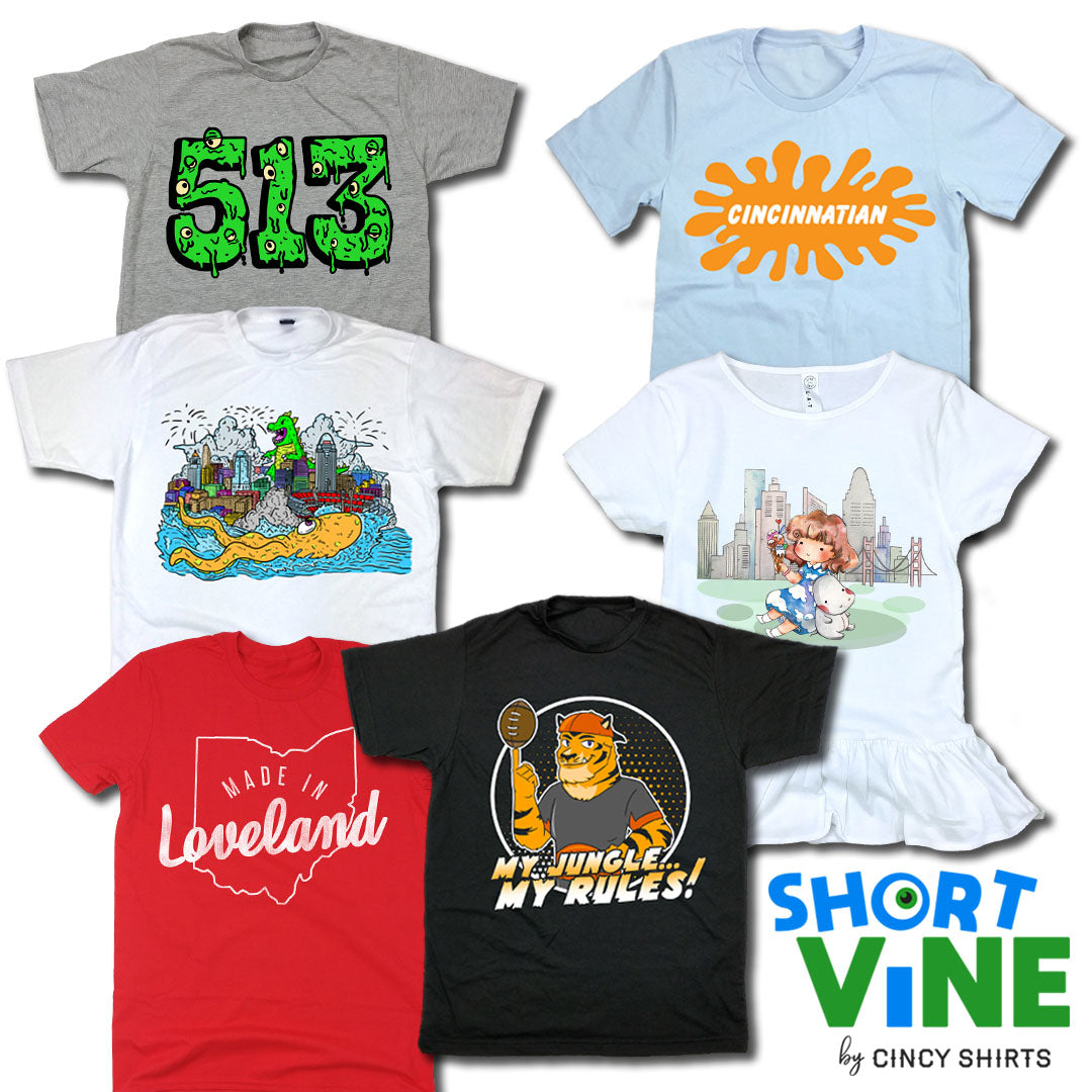 Introducing Cincy Shirts' Official Kids Line, Short Vine!