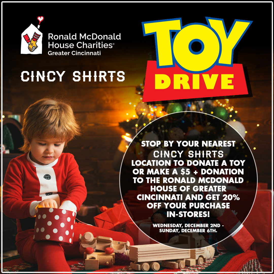 Cincy Shirts' Holiday Toy Drive!