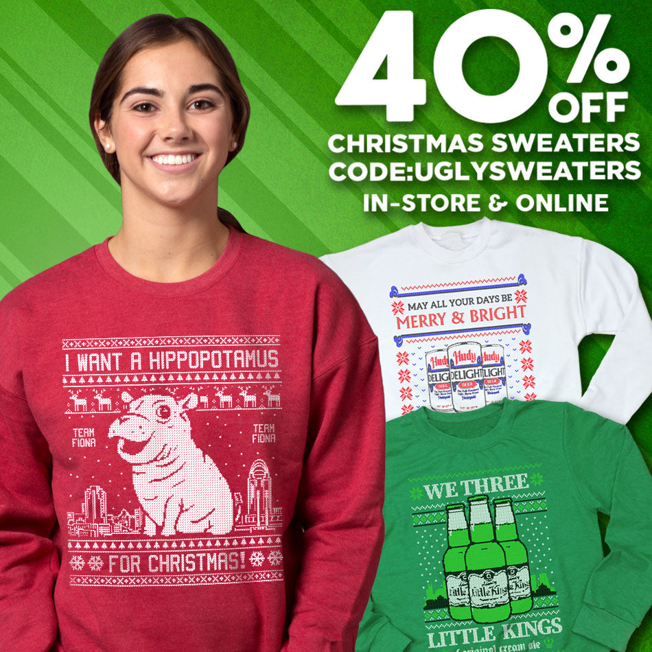 40% Off All Ugly Christmas Sweaters!