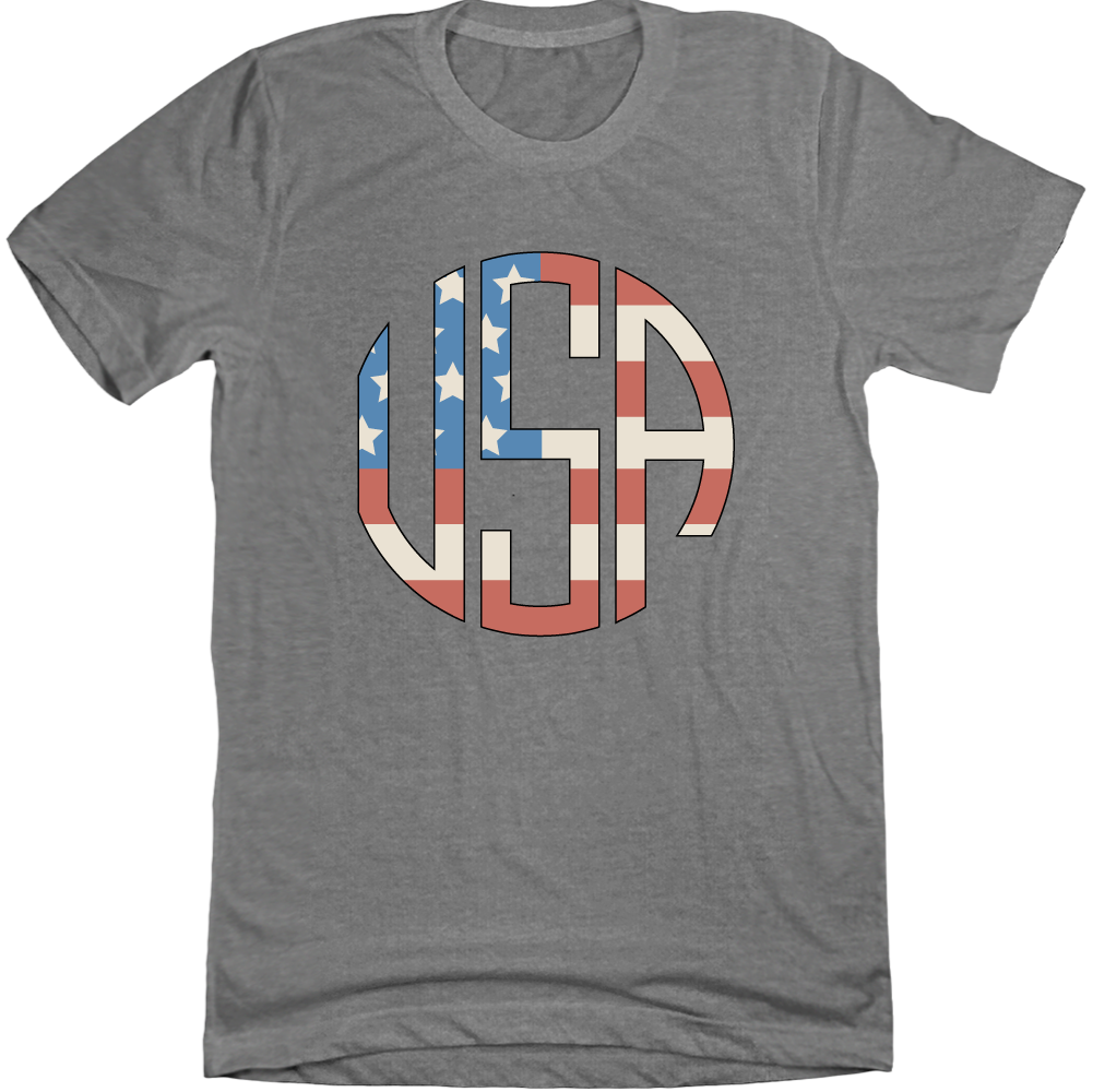 USA Circle Stars & Stripes - Cincy Shirts