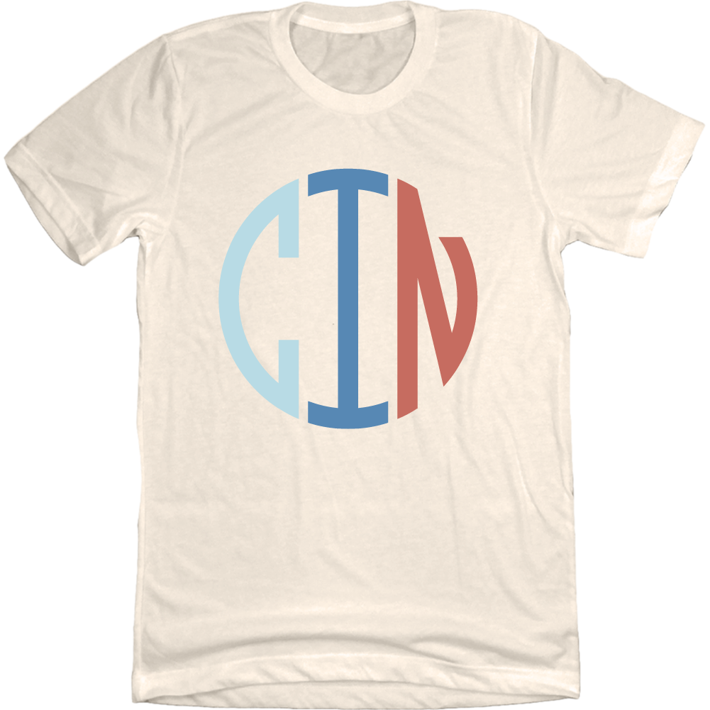 CIN Circle Red, White & Blue Cincy Shirts