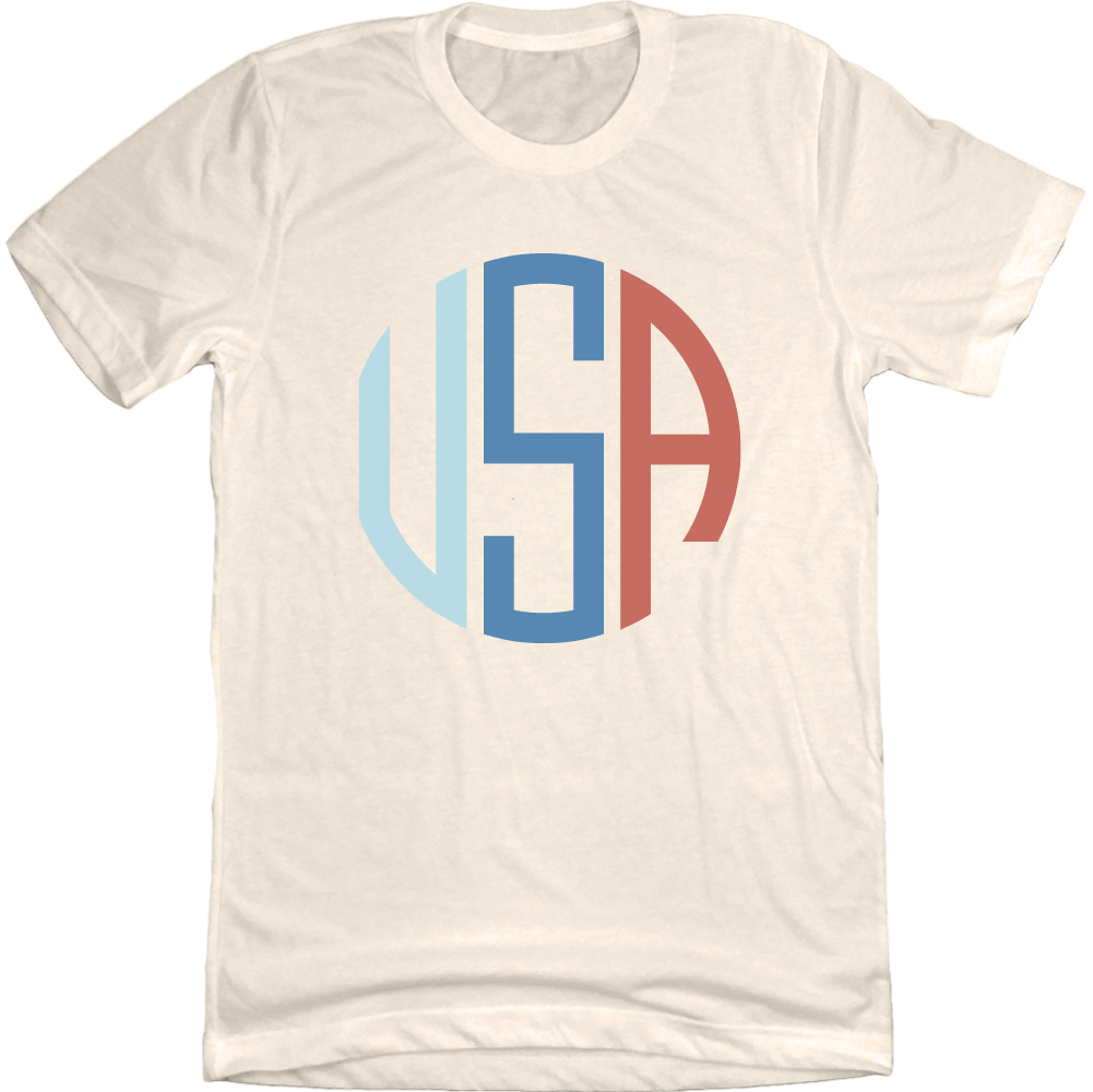 USA Circle Red, White, and Blue T-shirt Cincy Shirts