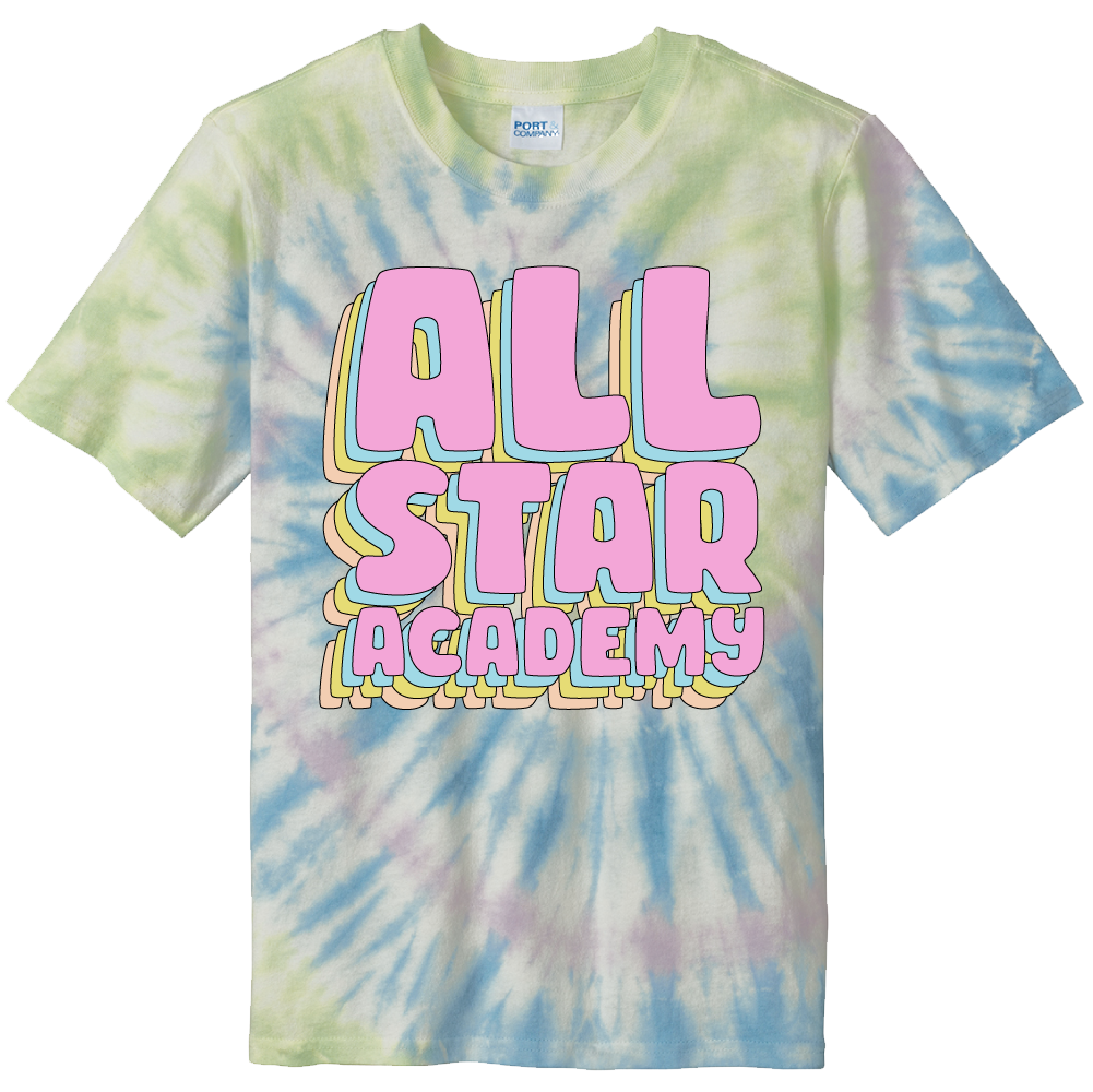 All-Star Academy Gymnastics Stars Tie-Dye - Cincy Shirts