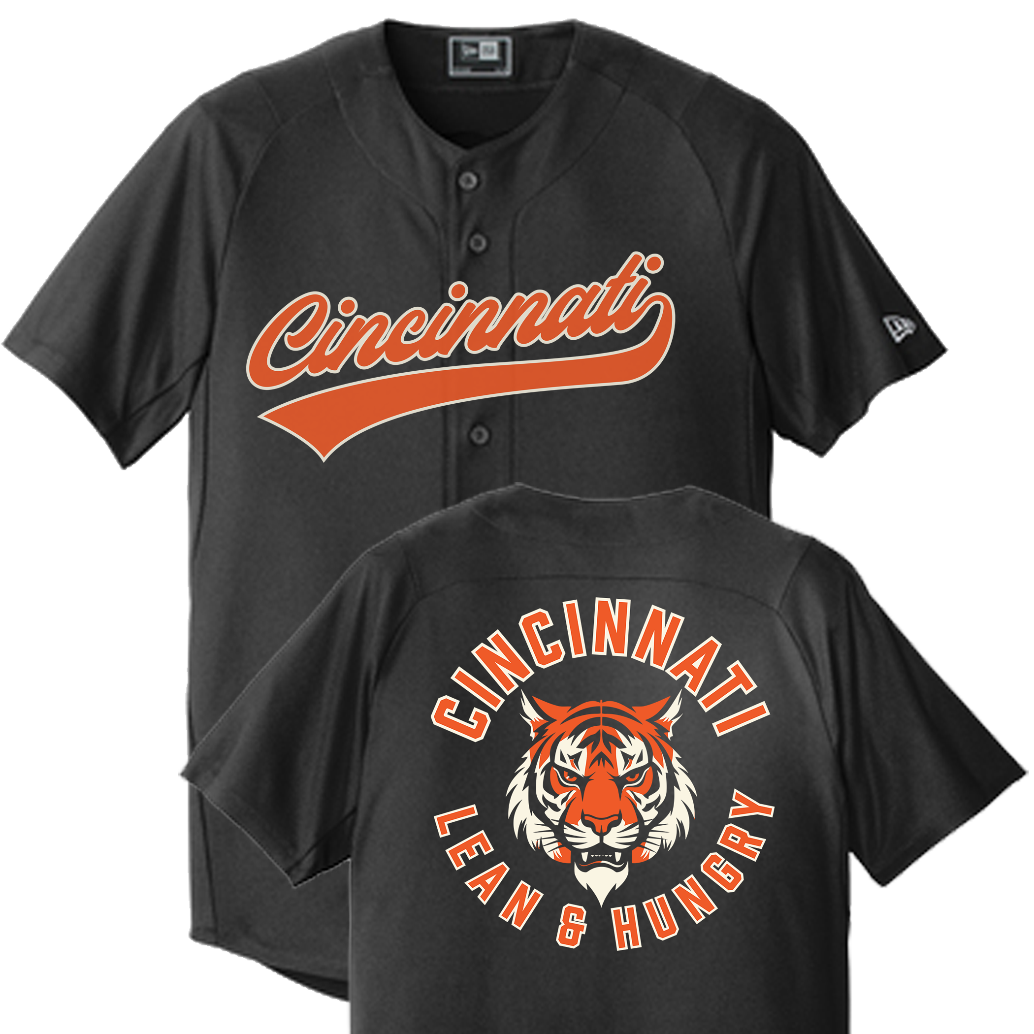 Cincinnati Football Baseball Jersey Lean and Hungry
