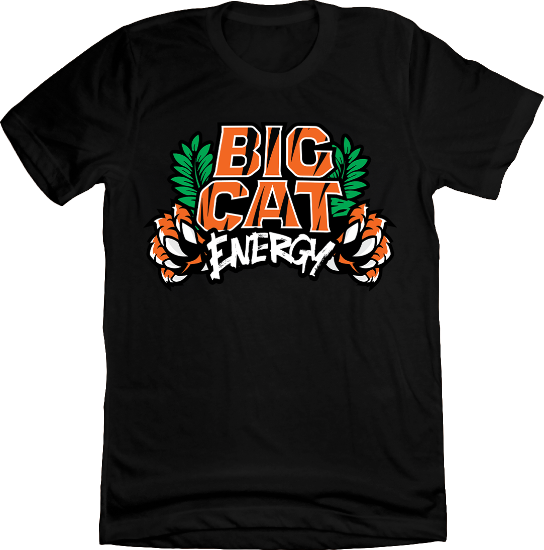 Big Cat Energy Black Tee