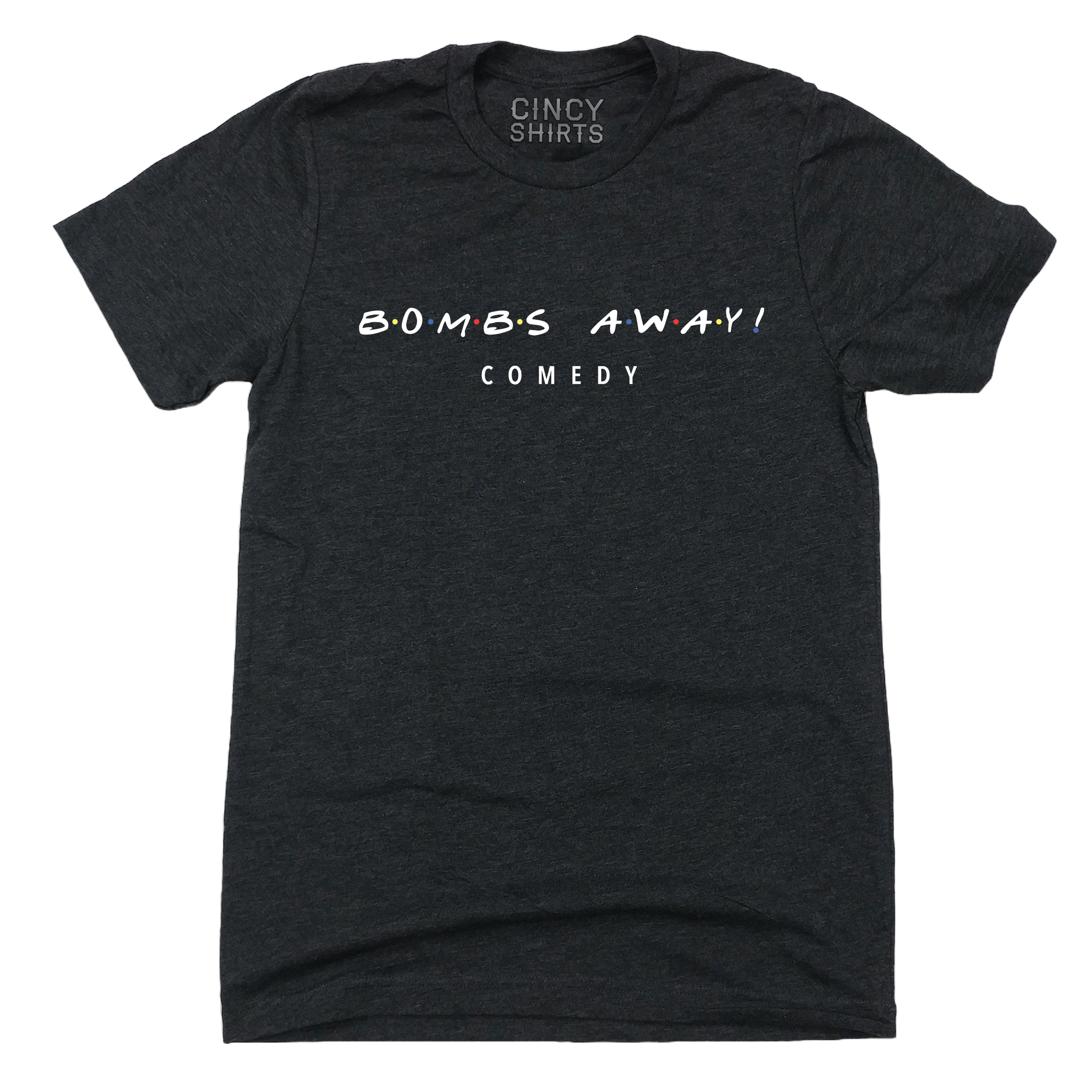 Bombs Away! Comedy - 90's Sitcom Logo - Cincy Shirts