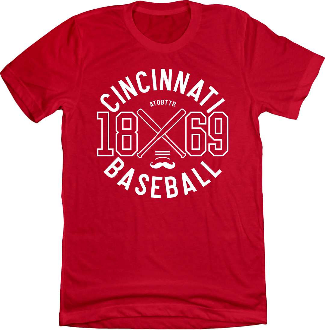 Cincinnati 1869 Baseball Uni-Tee Red Shirt
