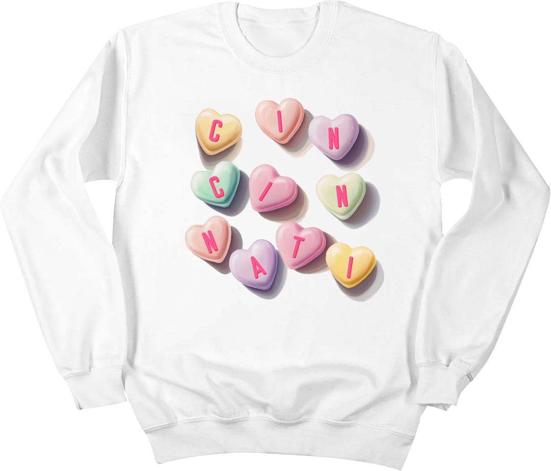 Cincinnati Sweetheart 3D Candy Hearts | Valentines Day | Cincy Shirts