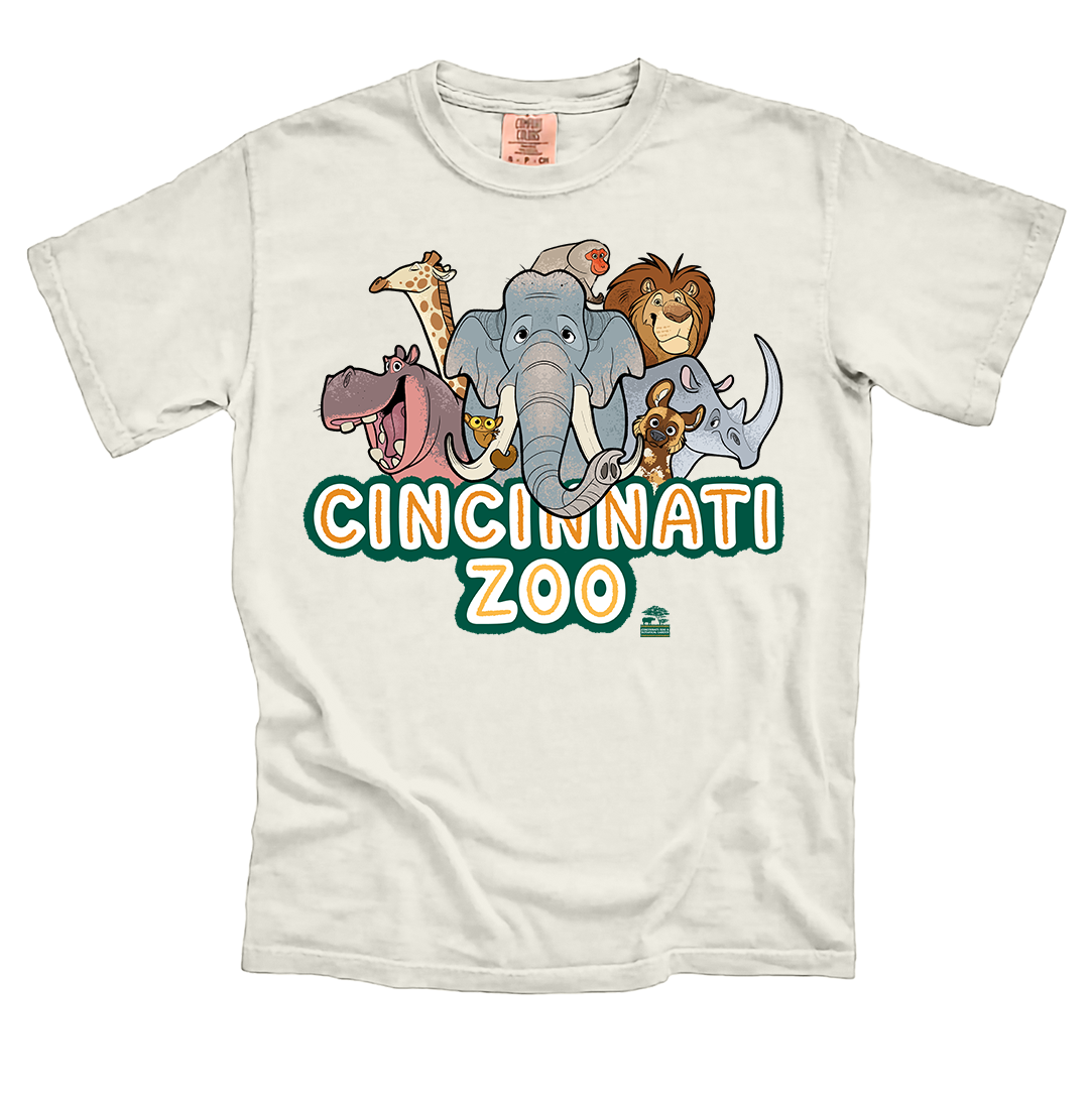 Cincinnati Zoo Animals Comfort Colors Tee