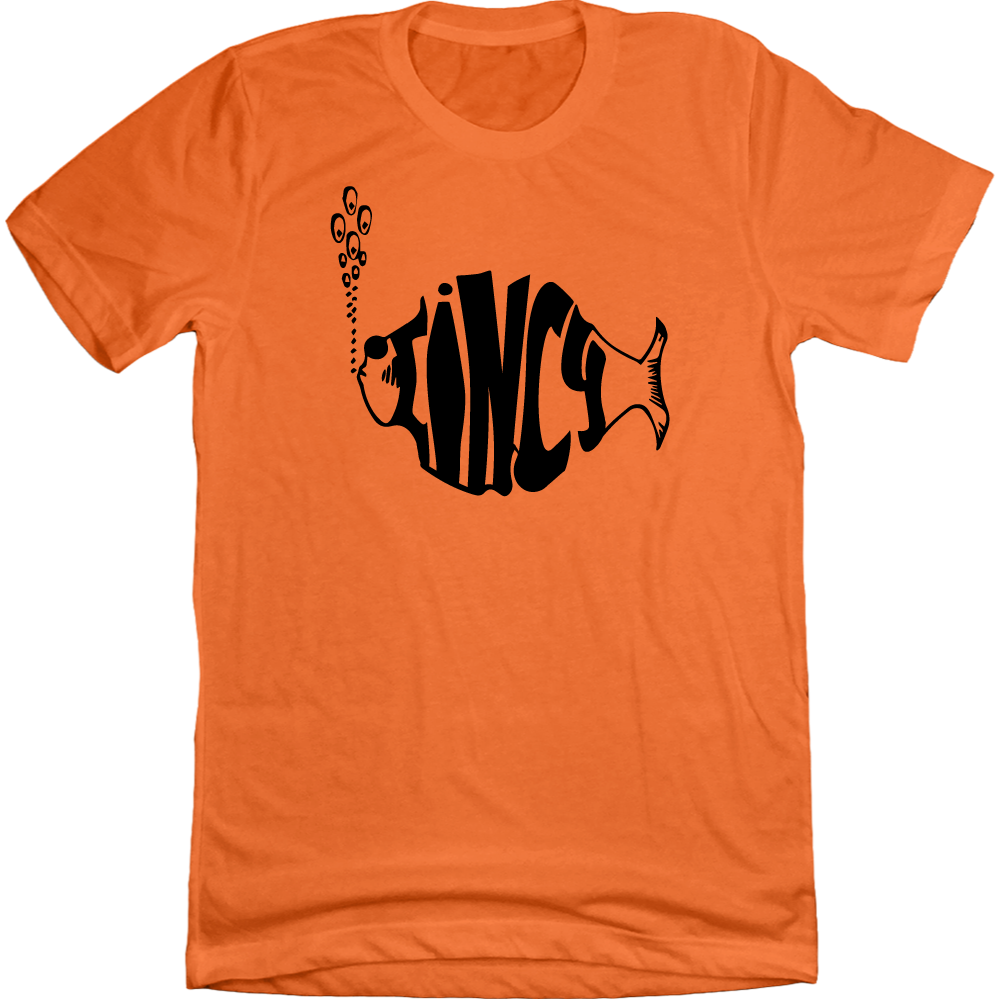 Cincy Fish orange T-shirt Cincy Shirts