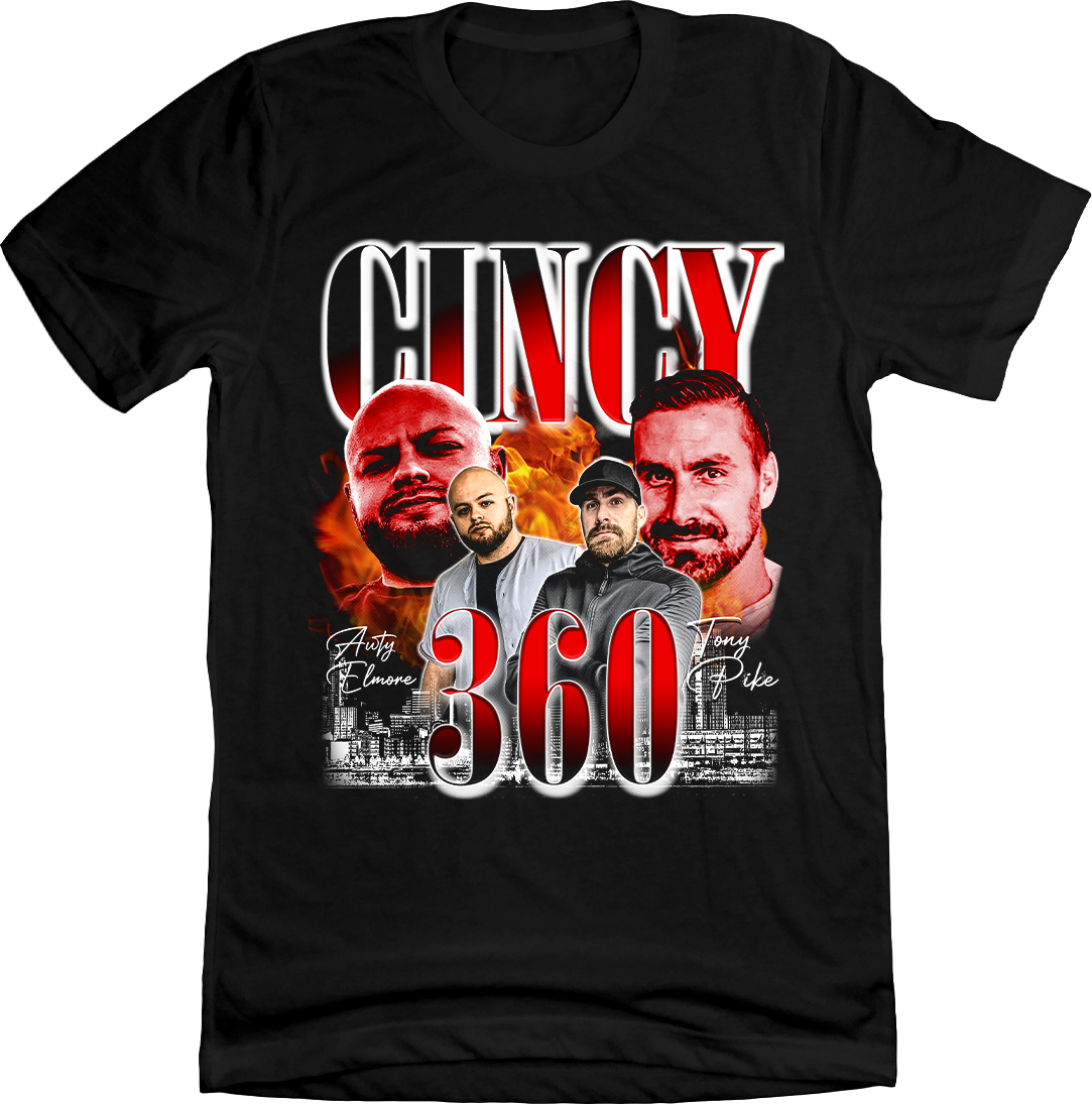 Cincy 360 Retro 90s Rap Tee - Cincy Shirts