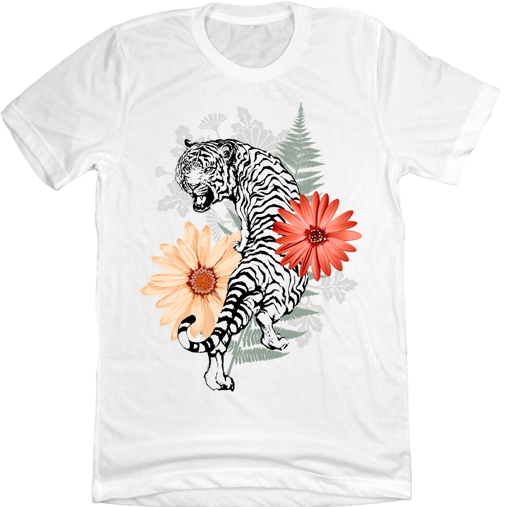 Cincy Football White Tiger Collage white T-shirt Cincy Shirts