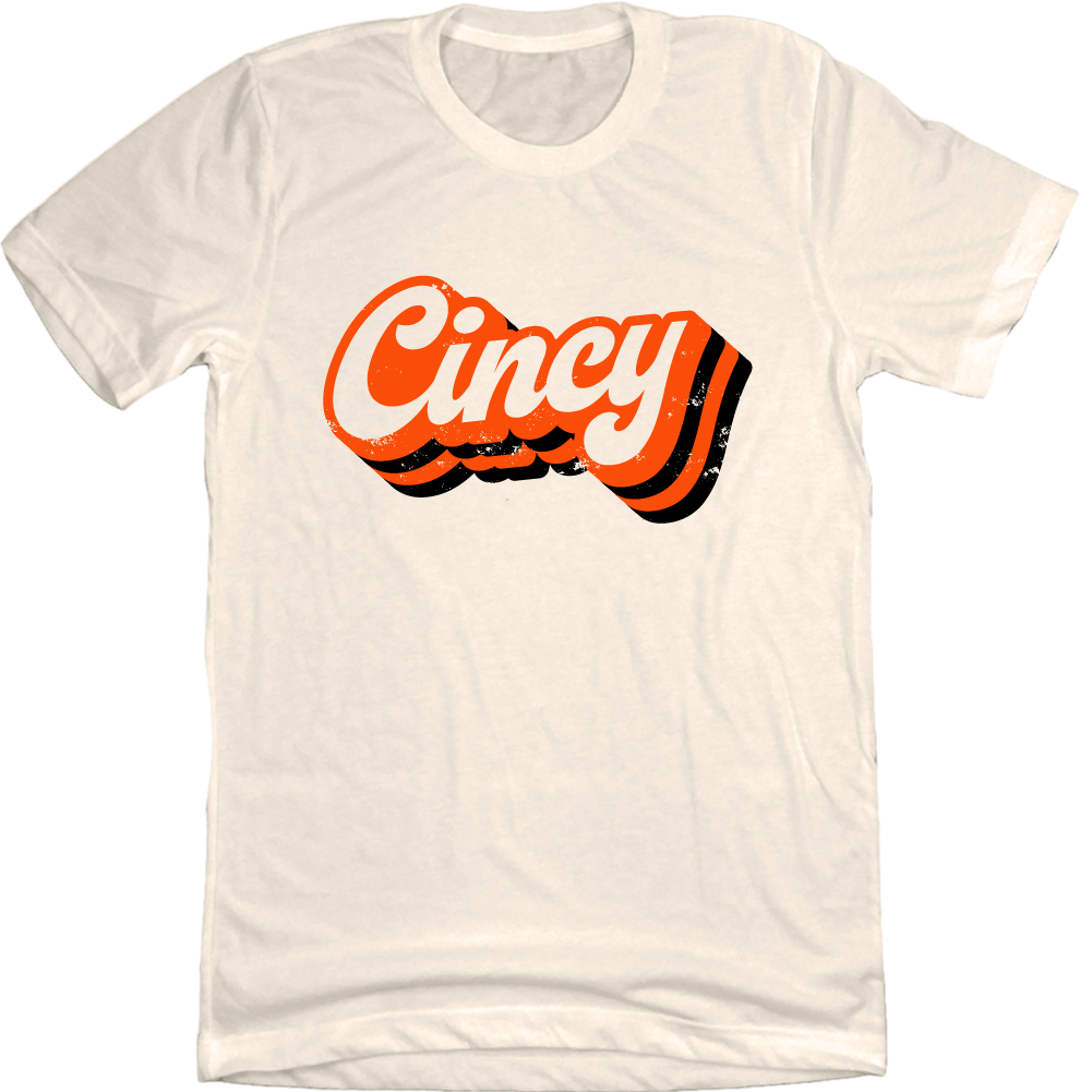Cincy Retro Orange & Black - Cincy Shirts
