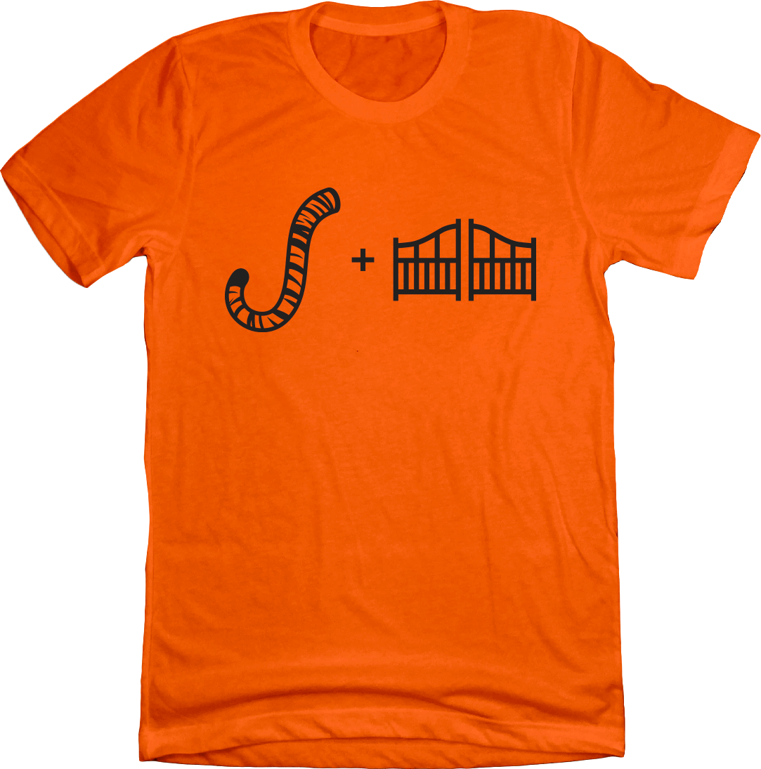 Cincy Tail + Gate orange T-shirt Cincy Shirts