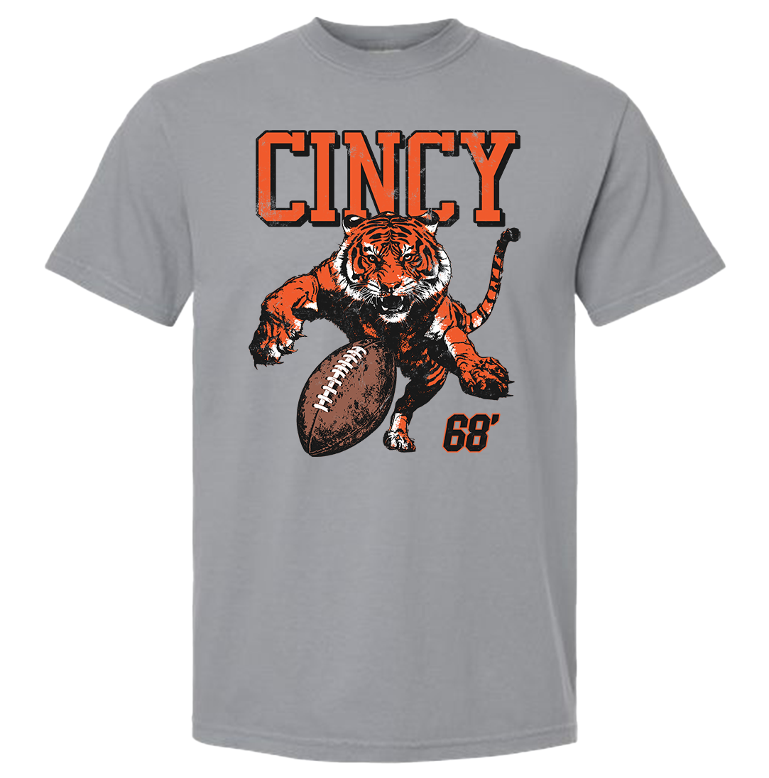 Cincy Football Tiger Attack '68  CC Tee