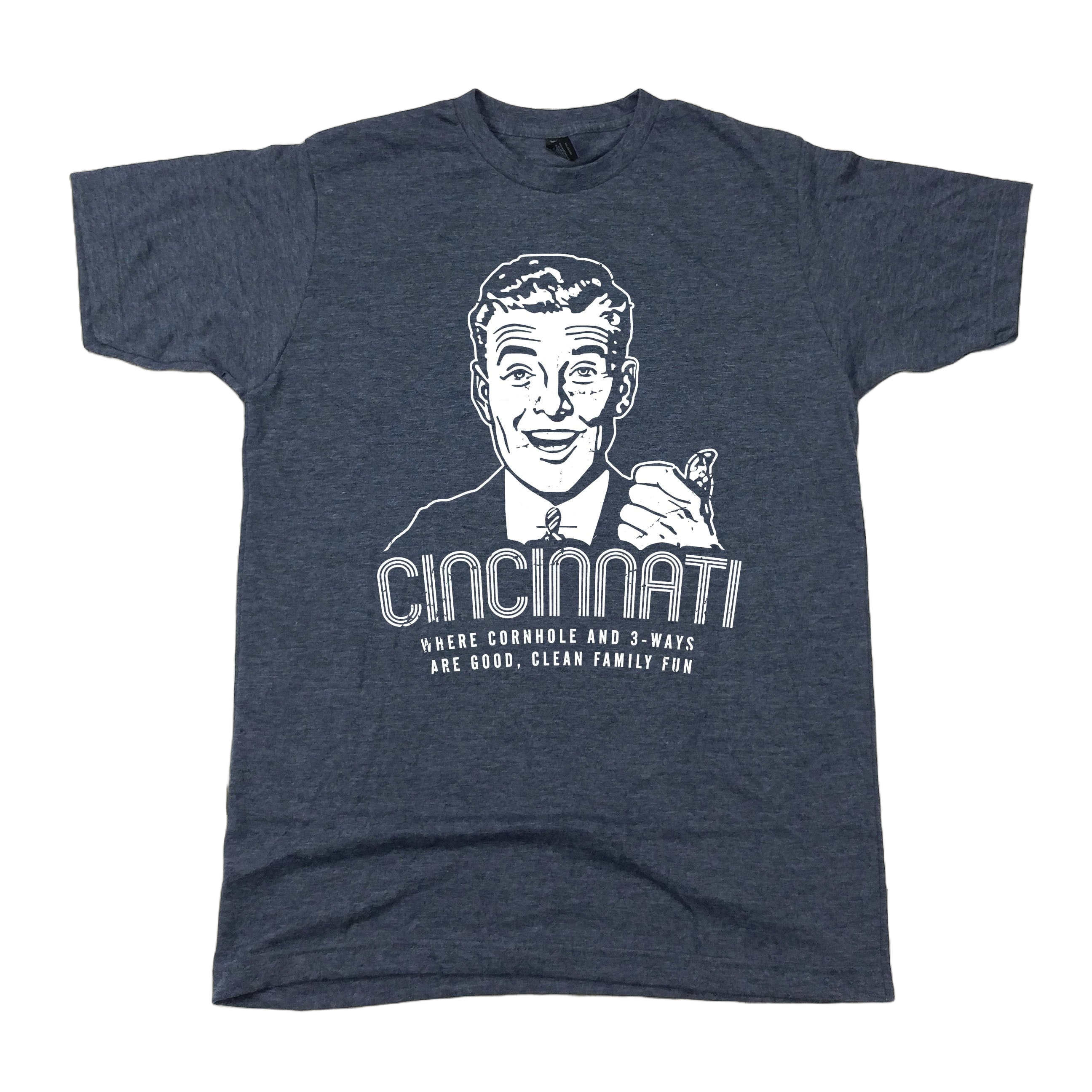 3-Ways & Cornhole Good Clean Family Fun Tee - Cincy Shirts
