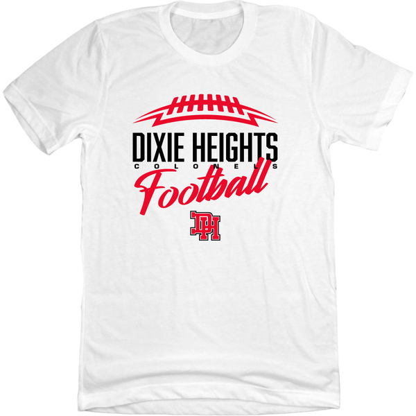 Dixie Heights Football Football Vintage | Dixie Heights HS Apparel | Cincy Shirts Long Sleeve T-Shirt / Grey Frost / M