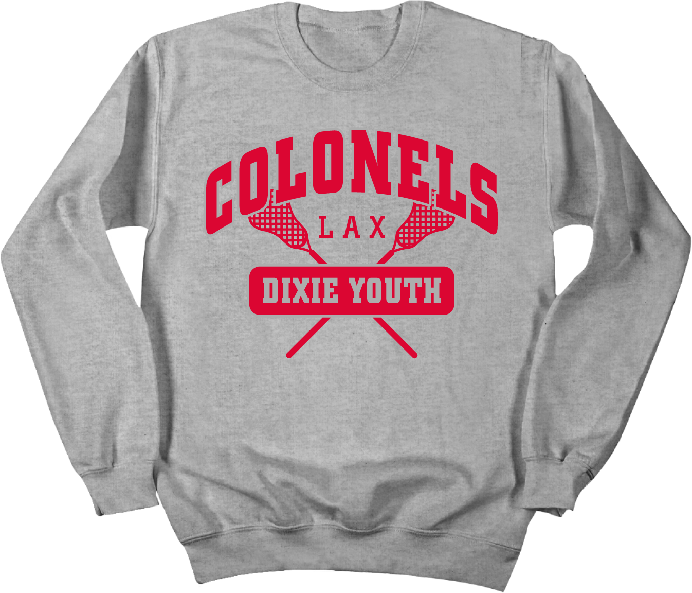 Dixie Youth Colonels Lax Crewneck Sweatshirt