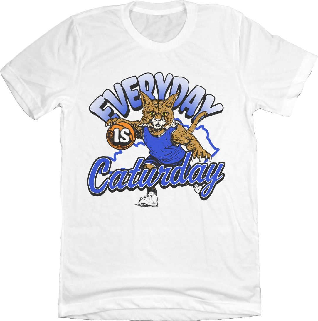 Everyday is Caturday White Tee
