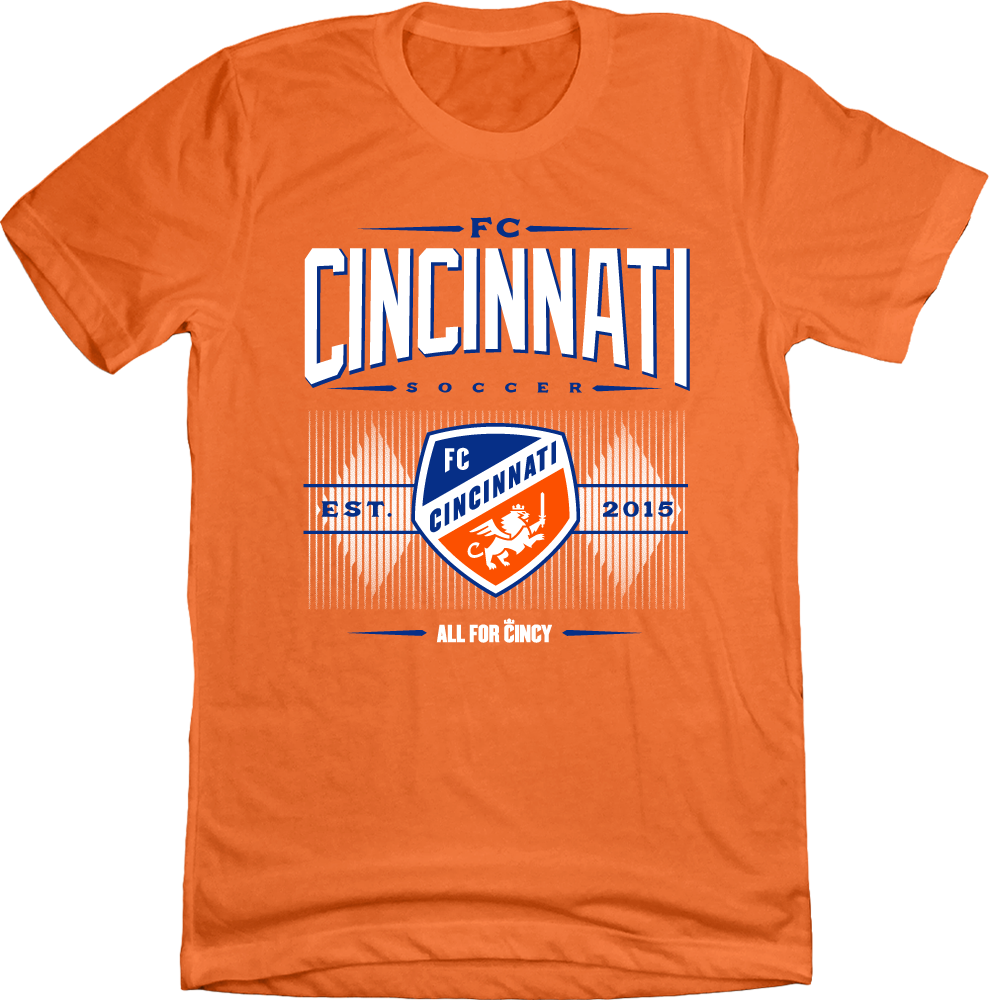 FC Cincinnati Arched with Shield and Diamonds