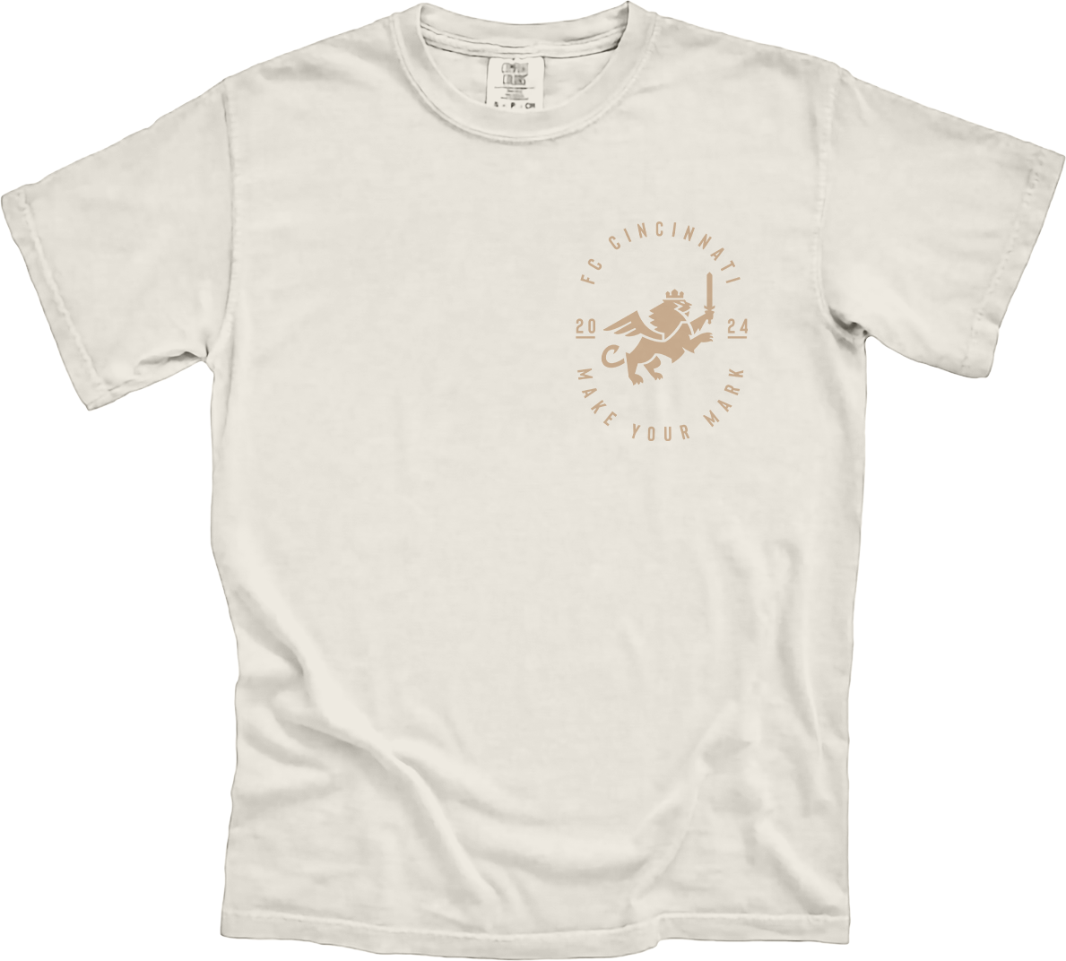 FC Cincinnati Cream Left Chest Badge - Cincy Shirts