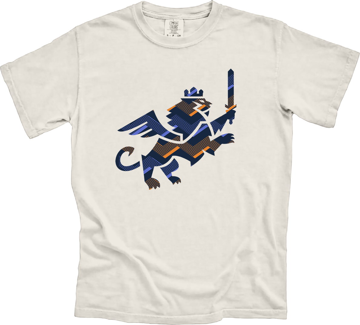 FC Cincinnati Make Yor Mark Halftone Patterned Lion Logo Tee - Cincy Shirts