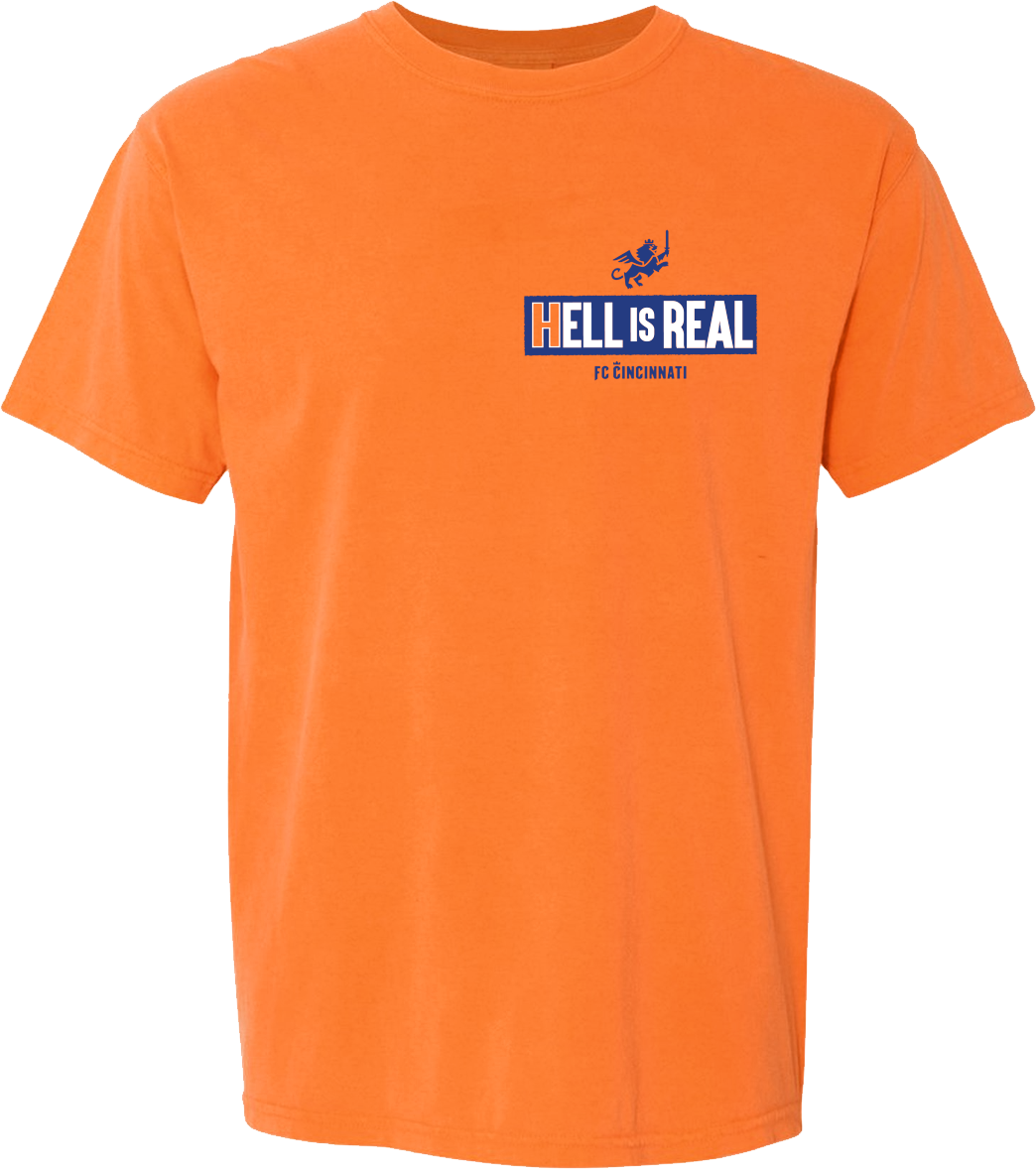 "Welcome to Cincinnati" HELL IS REAL™ - Comfort Colors® - Cincy Shirts