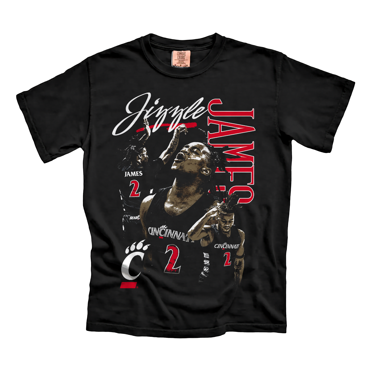 Jizzle James Classic Cat Tee | Cincinnati Bearcats NIL | Cincy Shirts