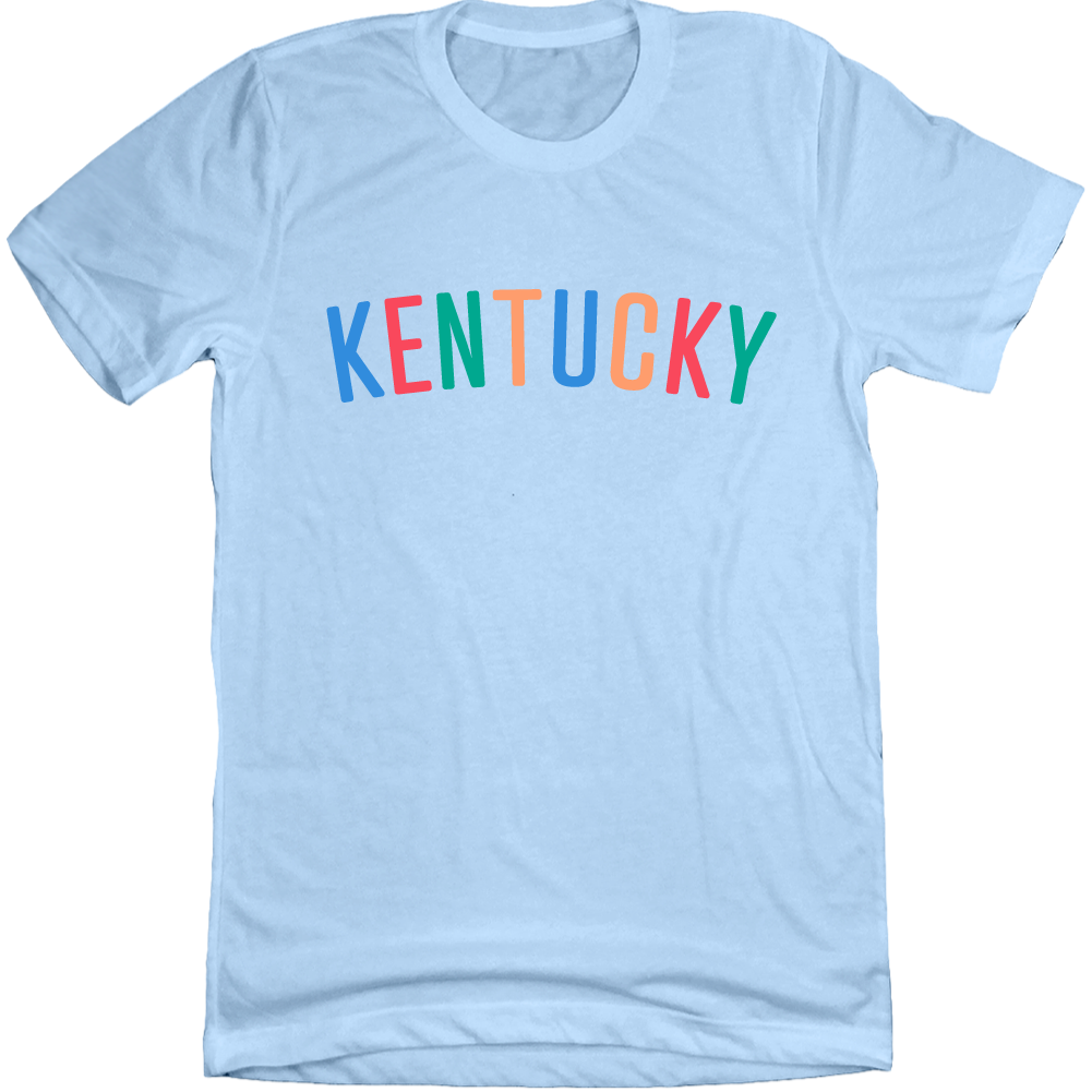 Kentucky In Color Light Blue Tee