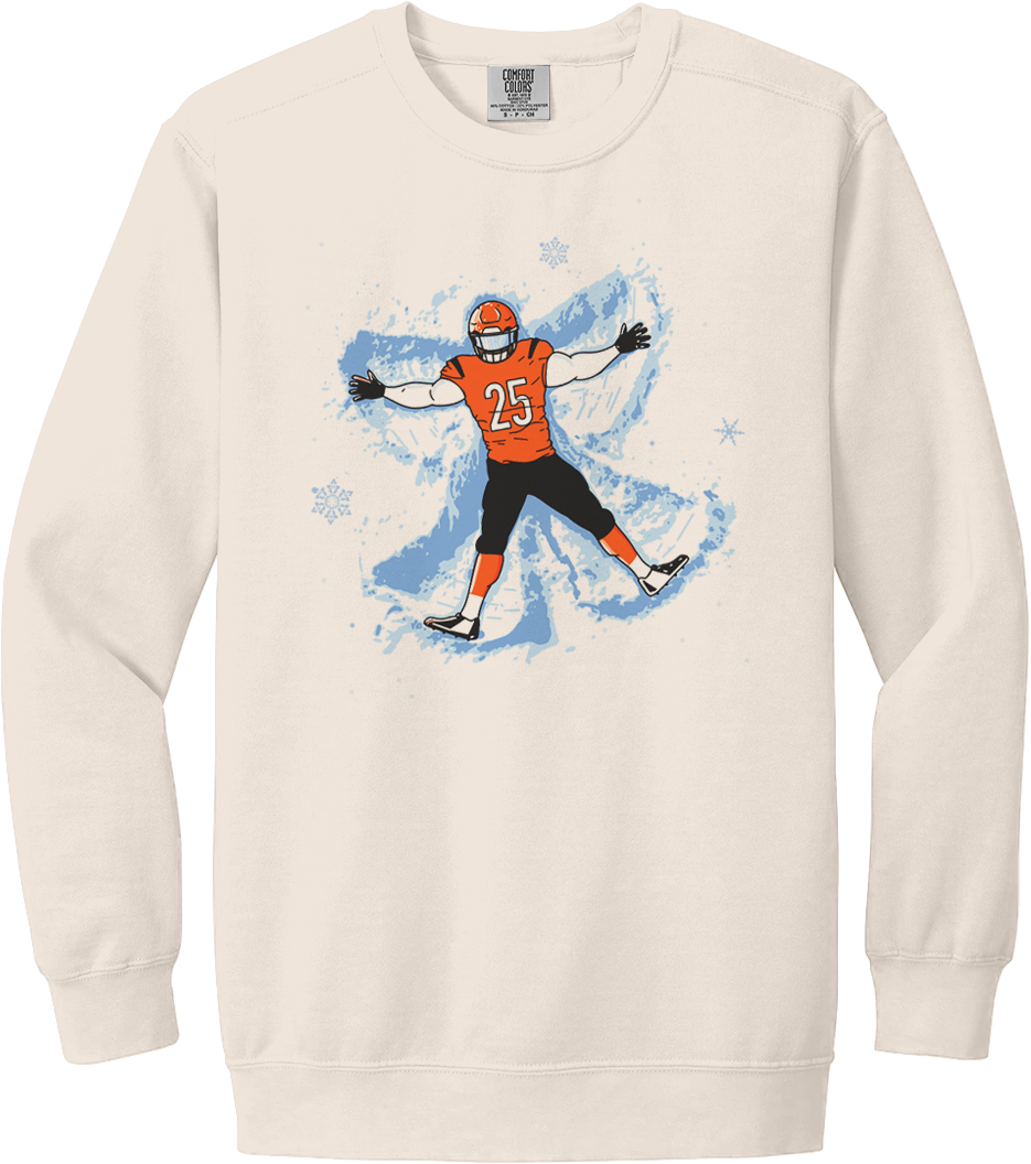 Cincinnati Football Snow Angel