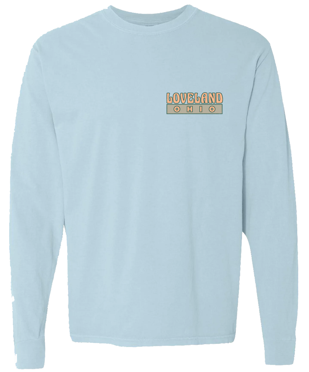 Loveland, Ohio Drawing Left Chest/Back Comfort Colors® Front Cincy Shirts