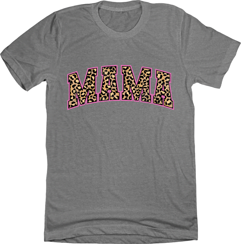 Mama Leopard Print Distressed