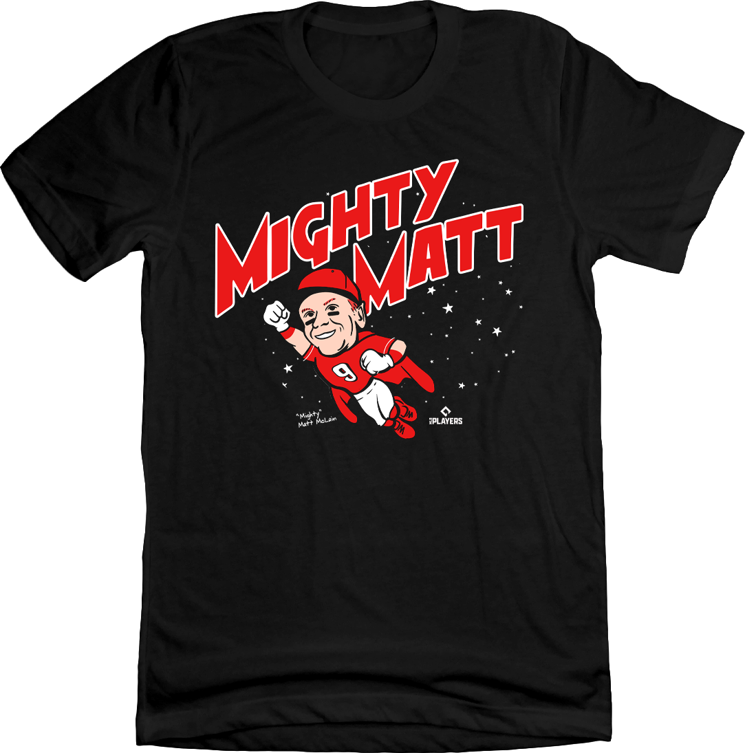 Mighty Matt McLain Black T-shirt Cincy Shirts