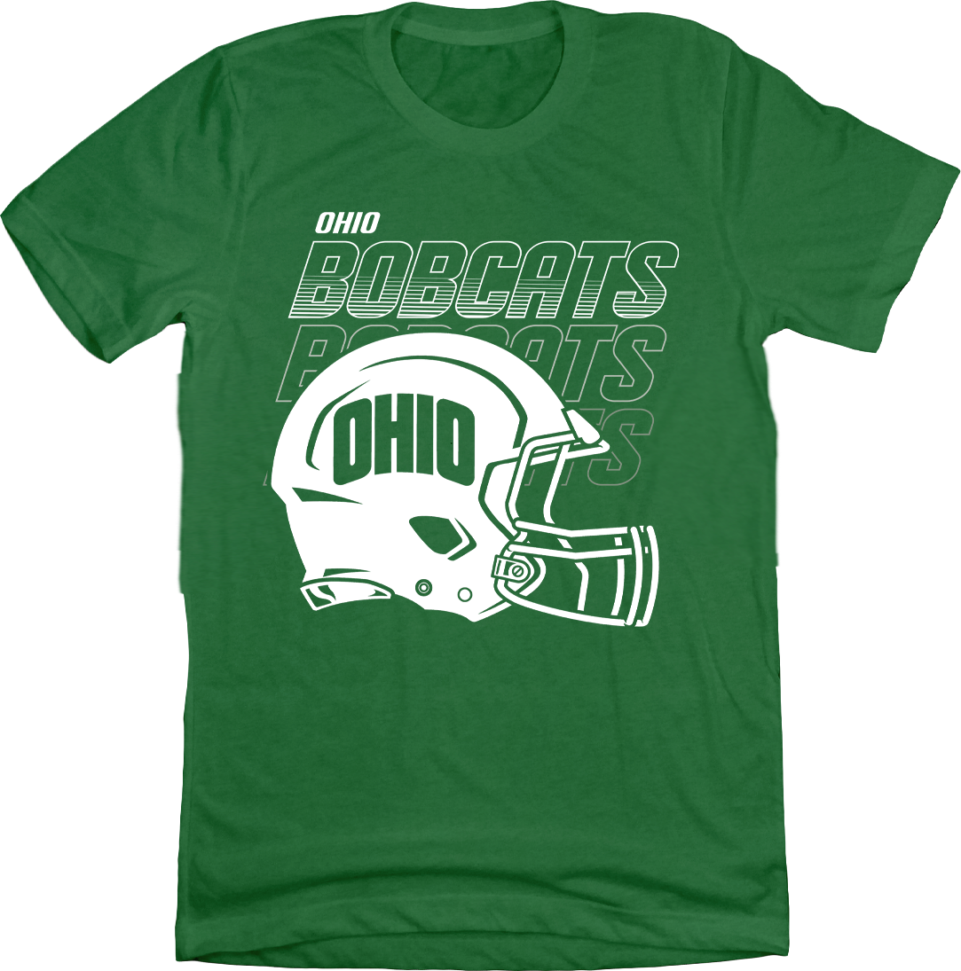 Ohio University Football Helmet Fade